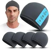 [PRIMERIVER] Cooling Skull Cap,Moisture-Wicking Helmet Liner for Running, Cycling,Unisex,Hard Hat Liner - 5-Pk