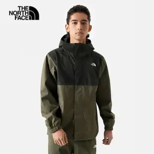 【The North Face】TNF 防水外套 透氣連帽 M MFO DV JACKET - AP 男 綠黑(NF0A8AUNBQW)