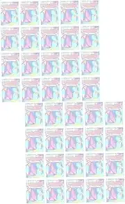 KALLORY 2sets 100pcs Durable Self Sealing Storage Pouches Versatile Bags for Jewelry Snacks Seasonings and Items Flashy Foil Design Convenient and 100pcs*2