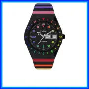TIMEX Timex WatchTW2V65900 Unisex TIMEX Q Rainbow Black [Parallel Import]