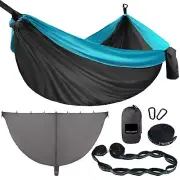 Double Person Hammock with Tree Straps and Bug Net for Outdoor Camping Hammock