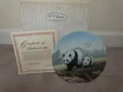 "A DAY OF EXPLORING" JOYCE BRIDGETT 4TH WORLD OF PANDA BRADFORD EXCHANGE PLATE