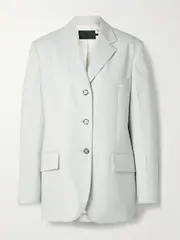 [Proenza Schouler] Proenza Schouler - Archer Wool-blend Twill Blazer - Mint - US6 US 6 Green