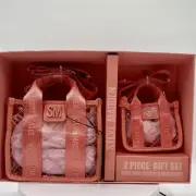 Steve Madden Mini & Micro Crossbody Bag 2 Piece Gift Set Ocean Coral New In Box