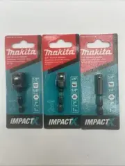 3pc. Makita ImpactX Socket Adapter Set, 1/2”, 3/8”, 1/4”
