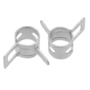 Steel Band Clamp 8mm Hose Tube Spring Clips Clamp Silver Manganese Steel 20Pcs
