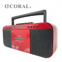 在飛比找神腦生活優惠-CORAL TR6600 手提卡帶收錄音機 復古造型 多功能