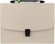 Filing Envelopes Portable 13 Pockets A4 Size Expanding Folder Paper Document Storage Bag Office Student School Plastic Folders(White)