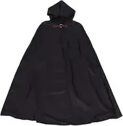 FRCOLOR Medieval Hooded Cloak for Men Pirate Cosplay Costume Comfortable for Halloween and Themed Events Mystery Cape with Hood Wear