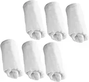 CATIEBYE 6pcs Gauze Diaper Blanket Diapers Washcloths Muslims Burp Cloths Bibs for Eating Diaper Caddy Burp Cloths Girl Bottle Storage Bottle Organizer White