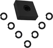 (7 Sets) 3/8" Impact Retaining Ring Clip Friction Ring Hog Ring with O-Ring for Milwaukee Electric Pneumatic Type Impact Wrench, Includes Install Tool