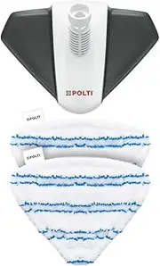[Polti] Vaporetto PAEU0400 Triangular Brush with 2 Microfibre Cloths, Ideal for Cleaning Flat Surfaces