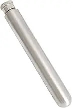 Lopsity Stainless Steel Tube Flask idden Flasks for Liquor for Men Tubed Pocket Wine Whiskey Flask Tubes with Cigar Storage Case Tube Holder (Silver)