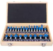 KOWOOD Router Bits Sets of 24A Pieces 1/2 Inch Shank Router Bit Set T Shape