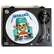METALLICA Turntable Slipmat for Vinyl Records 12" DJ Slip Mat Thrash Metal vinyl