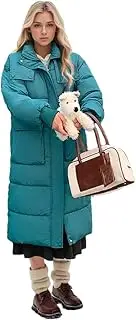 [Generic] Women's Long Cotton Solid Color High Collar Warm Parkas Coats Women's Thicken Warm Padded Jacket