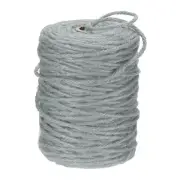 Natural Jute Twine String 328ft x 3mm Long Strong Ribbon Twine Rope Light Gray
