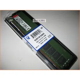 JULE 3C會社-金士頓Kingston DDR4 2133 8G 庫存品/單面/KVR21N15S8/8 記憶體