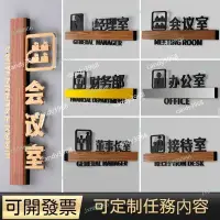 在飛比找蝦皮商城精選優惠-【定製】辦公室門牌掛牌門牌號住宅公司創意辦公室門牌店鋪亞克力