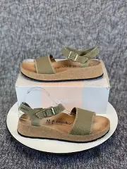 Birkenstock Papillio Glenda Sandals Platform Wedge Size 42 / 11 Faded Khaki