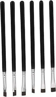 KAILIKETIY 6Pcs Flat Eyebrow Brush Fine Eyeliner Makeup Tools Durable and Portable Eye Makeup Brushes for Professional and Home Use Multipurpose Cosmetics Brush