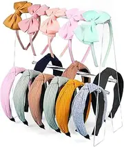[Generic] Headband Holder Organiser - Storage Display for Baby Headbands, Hair Bow Organiser Stand, Multifunctional Display Stand with Large Capacity, Headband Storage, Display