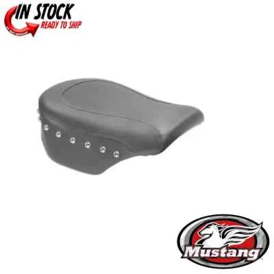 Mustang Studded Rear Seat Black Harley Davidson XL XLC XLL XLN XLR 04-20