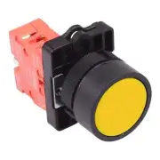 Techna PtecPNYellow Yellow Flush Push Button Switch 10A 1NC