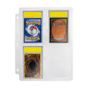 1pk/5pk Beckett Graded Card Holders Binder Page Trading Game Fits Pokemon Cards
