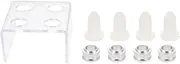 FRCOLOR 4 Holes DIY Lipstick Mold Set Silicone Lipstick Making Mould Lip Balm Maker for Women Makeup Cosmetics