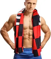 Luwint Large Gym Towel, 55’’ x 27’’ Quick Dry Sport Towels Microfiber Absorbent for Workout Exercise Hiking Yoga Travel Outdoor Activity