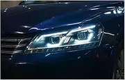 Compatible For VW Passat B7 2011-2016 Headlights Fog Lights Daytime Running Lights DRL With SequentialIndirector(XENON BULB)