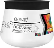 GloWhite Herbals De-Tan Face Pack For Glowing Skin 500g | Instant Tan Removal D-Tan | Detan Enriched with Niacinamide | Bleach-Free & Ammonia-Free Advance Formulation | Men & Women, Adults & Teens