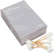 Zenify Earth Bamboo Cotton Buds (400 Swabs) - Biodegradable Organic Compostab...