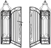 Garden Gate Ornamental Wrought Iron Decorative Outdoor Patio Entryway