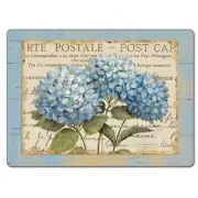 Blue Hydrangeas Hardboard Placemat, Set of 2