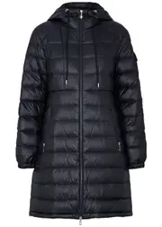 Moncler Amintore Quilted Shell Coat - Dark Blue - 0 (UK 8 / S) 0 (UK 8 / S)