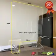 Sneeze Guard/Shield with stand for NAIL SALON 80cm x 60cm - FREE SHIPPING