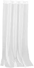 OSALADI Sheer Window Valance Semi Blackout Curtains for Living Room Kitchen Light Filtering Drapes Airy Comfortable Home Decor Easy to Install Translucent Window Treatment