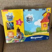 Nickelodeon Blue's Clues Megamat 6-Tile Durable Foam Play Mat Kids 28x19" NEW