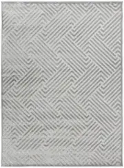 Cindy Silver Geometric Rug