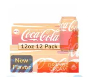 Coke Coca-Cola ORANGE CREAM Soda Pop (1) 12 Pack of 12 oz Cans Coca Cola LTD ED
