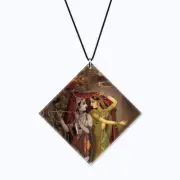 Indian Traditional Lord Radha Krishna Printed For Hanging Car Free Shipping