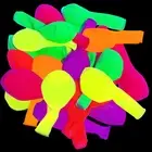 110 Pieces UV Neon Balloons,12 Inch Blacklight Glow in the Dark Balloons 5 Color