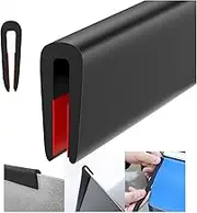 WZERHO Rubber Edging Strip Plastic Edging Trim Rubber Seal Grommet Strip Black Trim Black Edging Strip Rubber Trim Edging, Greenhouse Rubber Seal for Sheet Metal Door Frame Windows