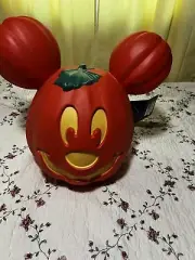 Mickey Mouse Disney Light Up Jack o' Lantern Pumpkin Halloween Large 22" New! LE