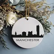 Manchester Ornament Christmas Ornament Manchester Gift Manchester Christmas Manchester Manchester Travel