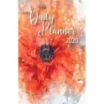 2020 DAILY PLANNER: WATERCOLOR POPPY DAILY PLANNER