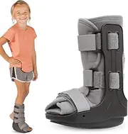 BraceAbility Pediatric Walking Boot - Children's Medical Walker CAM Orthopedic Support Shoe Youth Ankle Break Injury, Kid's Stress Metatarsal Bone Fracture, Broken Foot or Toe Recovery Cast (S)