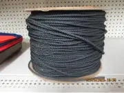Gaff Hook Line,Diamond Braid 3/16" X 50' Black Led line For Cast Nets 160 lb